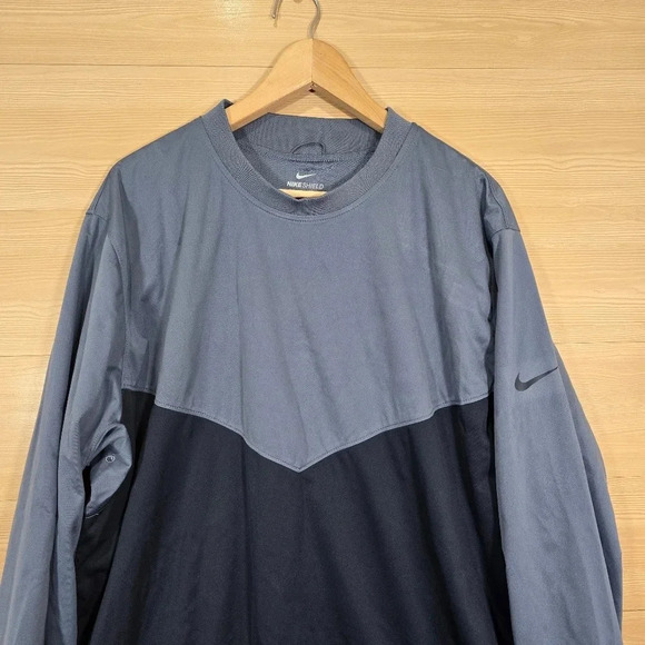 Nike Golf Pullover Mens XL SHIELD‎ Victory Water Resistant Blue Colorblock - Picture 2 of 7
